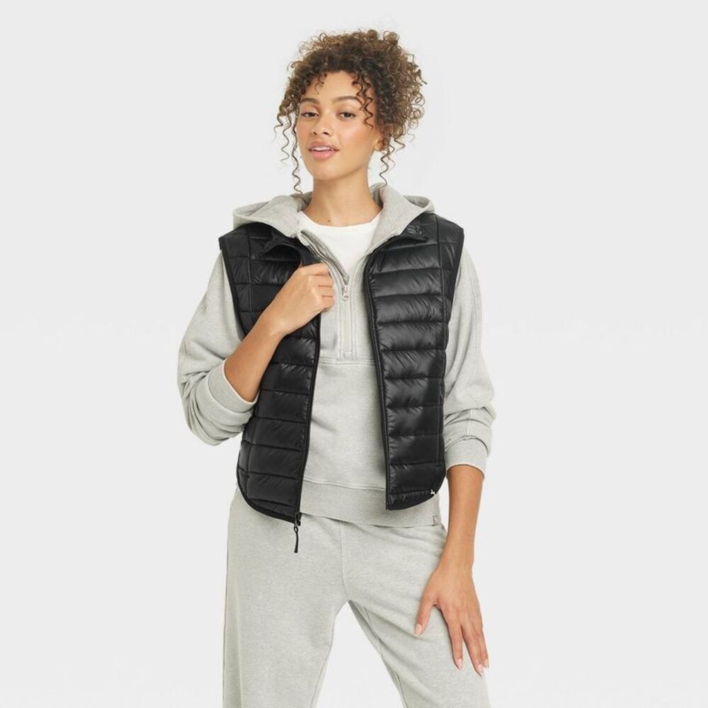 JoyLab Black Puffer Vest